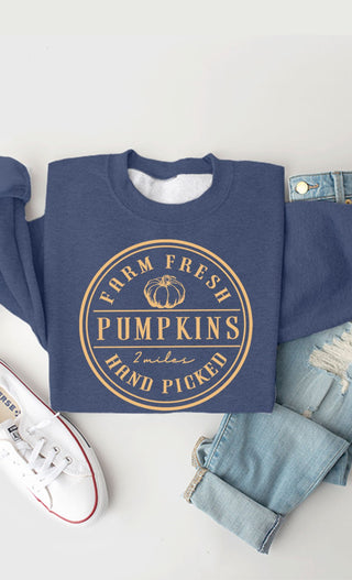 Kissed Apparel Farm Fresh Pumpkin Crewneck Sweatshirt