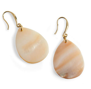 Coco + Carmen Dewdrop Shell Earrings - Natural 2015327B