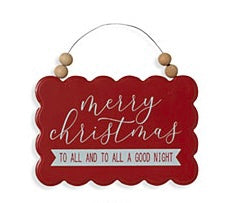 Holiday Sign Ornament