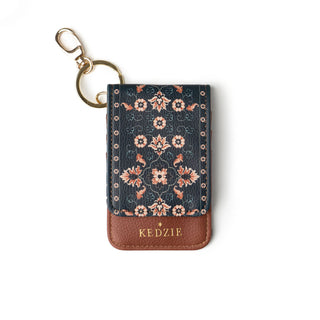 Kedzie Zip ID Holder keychain Floral