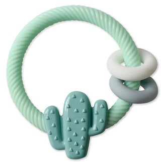 Itzy Ritzy Rattle Silicone Teether Cactus