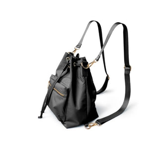 Kedzie Aries Convertible Bucket Bag Black