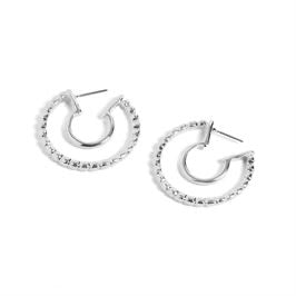 Whispers Silver Cool Hoop Earrings WN004552