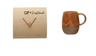 Stoneware Mug w/Wood Gift Box