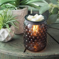Candle Warmers Smokey Hobnail Vintage Style Bulb Illumination Warmer