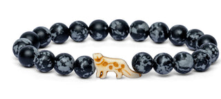 Fahlo Snow Leopard Bracelet Papillae Stone