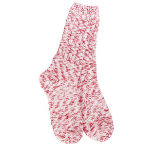 World's Softest Socks Holiday Ragg Crew Peppermint