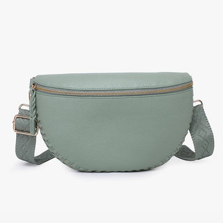 Jen & Co Janae Whipstitch Crossbody Light Sage M2684