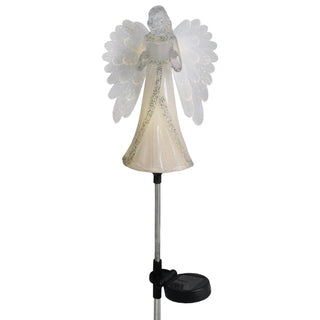 Solar Fiber Optic Angel Yard Stake