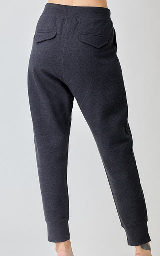 Risen Soft Knit Jogger Pants Washed Black