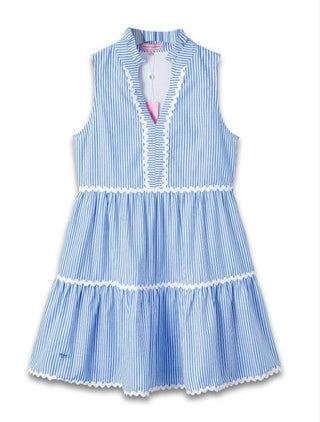 Simply Southern Coastal Prep Dress Blue Stripe