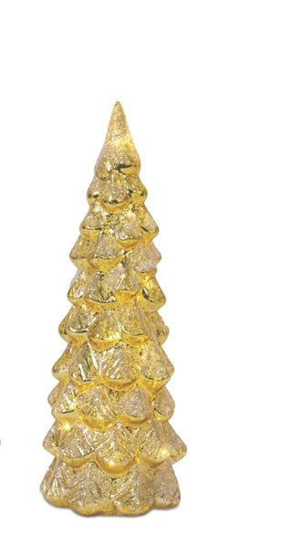 Gold Glitter LED Tree