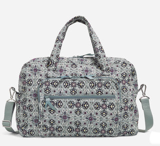 Vera Bradley Weekender Travel Bag Plaza Tile