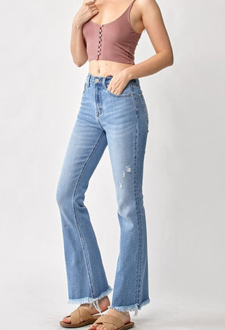 Risen HR Vintage Frayed Hem Flare 1277