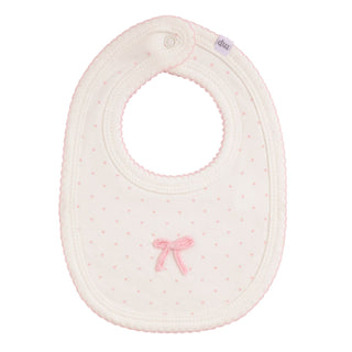 Mudpie Crochet Bow Bib Dots