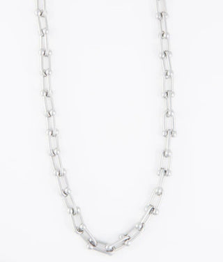 Howard's Narelle Waterproof Chunky U-Link Chain Necklace Silver