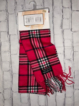Simply Southern Simply Warm Scarf Pink Plaid