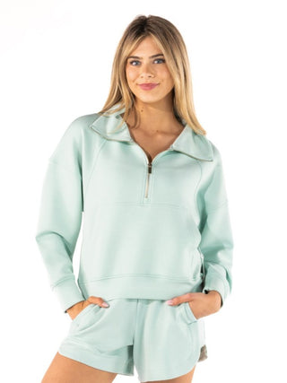 Simply Southern Pullover Lounge Zip Harbor
