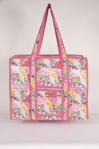 Simply Southern Quilted Tote Multi Flower