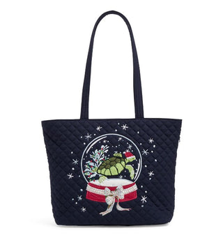 Vera Bradley Small Vera Tote Santa Turtle