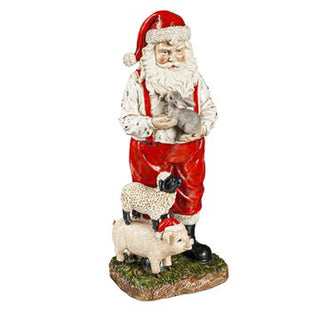 Farmhouse Santa Figurine
