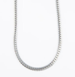Howard's Narelle Waterproof Herringbone Chain Necklace Silver