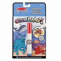 Melissa & Doug On the Go ColorBlast No-Mess Coloring Pad Sea Life