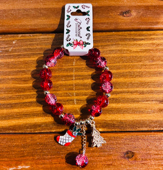 Love and Repeat Stretch Christmas Charm Bracelet Style 1
