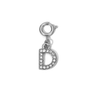 My Fun Colors Rhinestone Initial Silver D