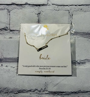 Simply Southern Necklace Bride