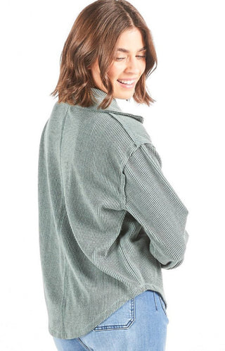 Simply Southern Long Sleeve Knit Top Jade