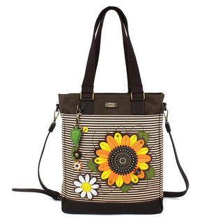 Chala Sunflower Brown Stripe Work Tote 837
