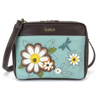 Chala Companion Organizer Crossbody Daisy Blue 851