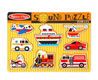 Melissa & Doug Sound Puzzle Vehicles