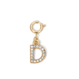 My Fun Colors Rhinestone Initial Gold D