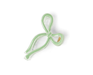 Crush Very Demure Bow Hair Clip Green