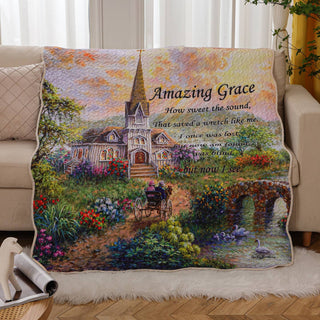 Amazing Grace Quilted Throw
