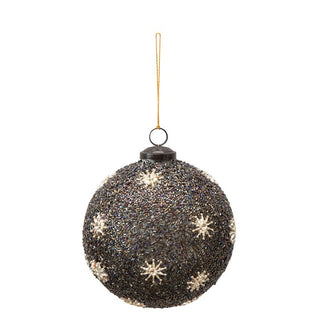 Round Glass Bead Ball Ornament