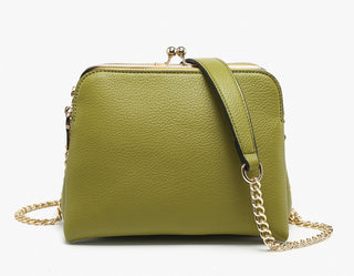 Jen & Co Kiva Snap Pouch Crossbody Olive M2590