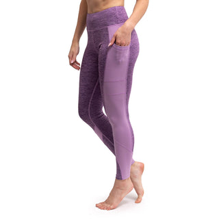 Fit Kicks Cross Over Active Leggings Purple