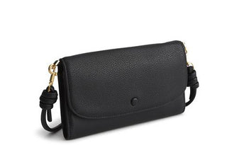 Vera Bradley Leather Wildwood Wallet Crossbody Moonless Night