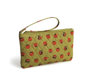 Vera Bradley Zip Wristlet Tiny Tomatoes Palm