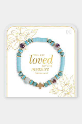 Coco+Carmen You Are Loved Beyond Measure Bracelet Turquoise