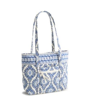 Vera Bradley Small Original Vera Tote Cambridge Blues