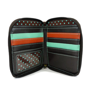 Chala 839 Zip Around Wallet Piano Indigo