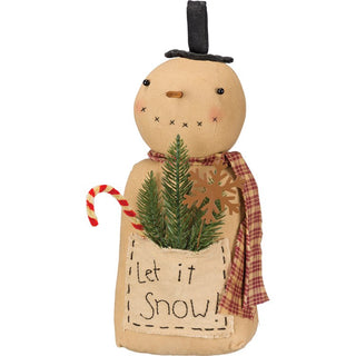 Primitive Let it Snow Pocket Snowman