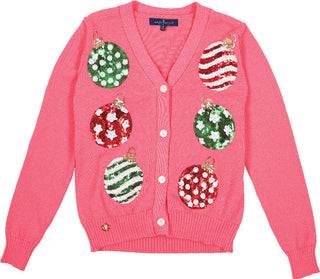 Simply Southern Cardigan Sequin Ornament Large