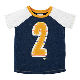 Mudpie Boy Birthday Shirt 2 24M/2T