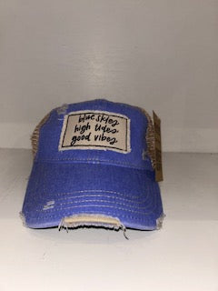 Blue Skies High Tides Good Vibes Cap