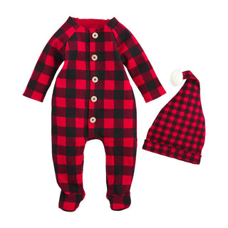 Mudpie Buffalo Check Baby Sleeper